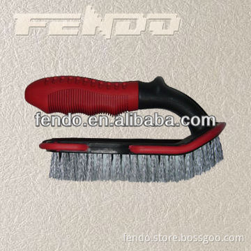 Comfort Grip Design Tire Brush Used For Auto Cleaning